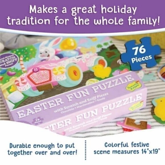 Easter Fun Scratch and Sniff Jigsaw Puzzle - Picture 3 of 4